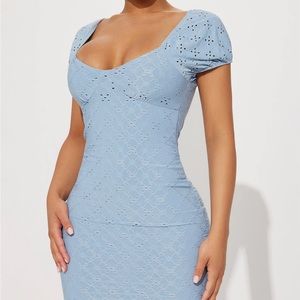 Ambiance mini dress, short sleeve, size small